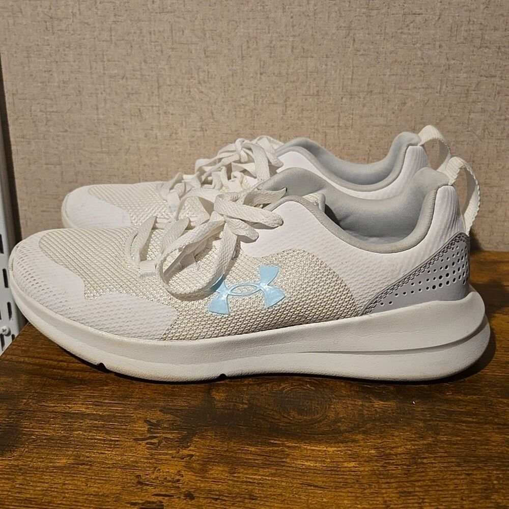 Under Armour Sneakers Womens Size 8 White Running X-Training Lace Up Athletic